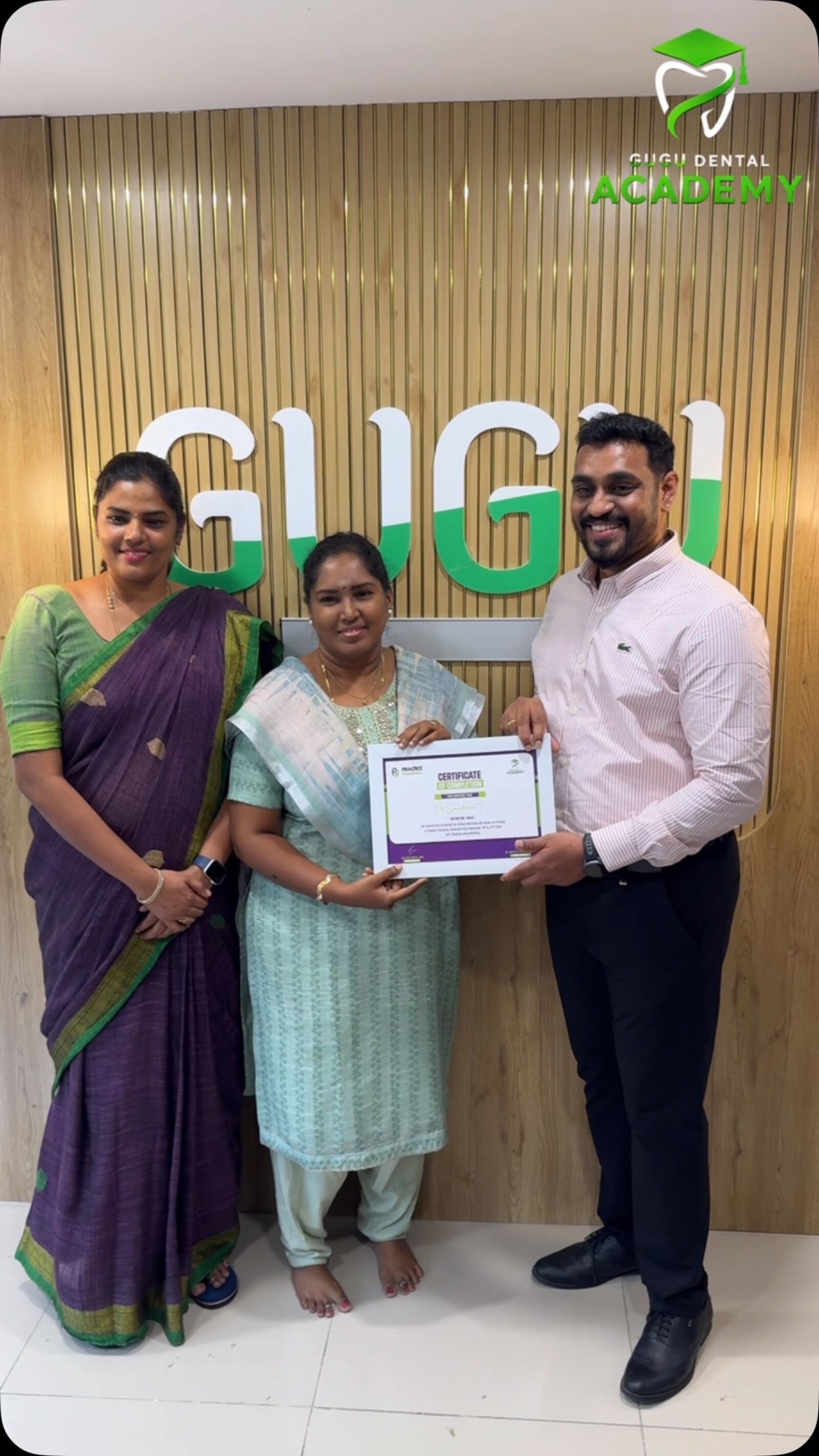 Certificate ceremony at Gugu Dental Academy