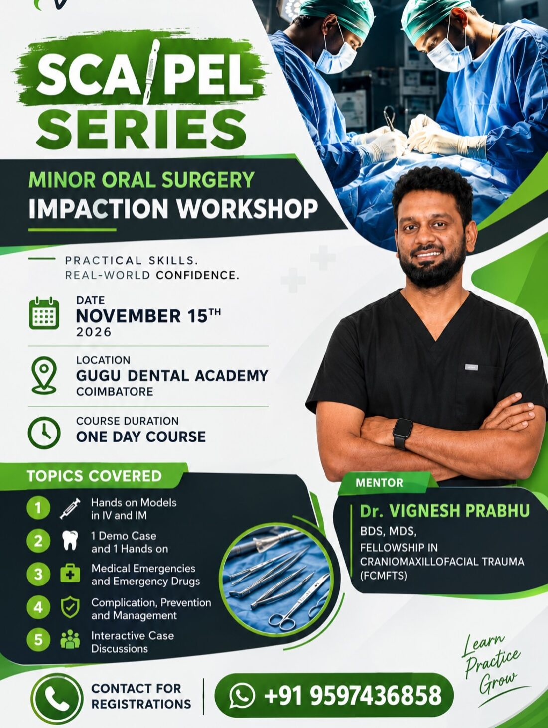 Scalpel Series impaction workshop poster